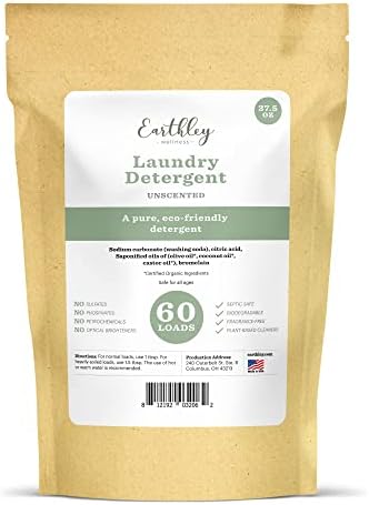 EARTHLEY WELLNESS LAUNDRY DETERGENT - 37.5OZ - UNSCENTED